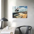 thumbnail image 4 of COMIO  Skateboarding 900 Canvas Art Poster and Wall Art Picture Print Modern Family Bedroom Decor Posters, 4 of 6