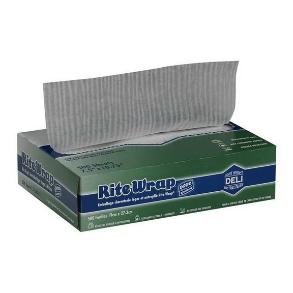 Rite Rap Dixie Deli Paper Interfolded Light Weight Dry Waxed, 500 ct - Case of 12