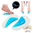 thumbnail image 4 of Feet Correct Pad Silicone Royalblue Orthotic Arch Support Pad for Flat Foot High Heels L, 4 of 5