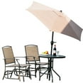 thumbnail image 5 of Aimee Lii 2 Pieces Outdoor Rattan Patio Furniture, Porch, Backyard, Sturdy, Brown, 5 of 11
