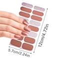 thumbnail image 5 of 16Pieces Semi Cure Nail Strips, Nail Sticker Long Lasting Nail Wraps, 5 of 11