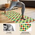 thumbnail image 4 of Multi Color Checkerboard Checkered Pattern Hot Yoga Mat Towel Non Slip for Hot Yoga - Quick-Drying Yoga Mat Cover with 4 Corner Pockets with Travel Bag - Hot Yoga Towel Non Slip 74"x26", 4 of 6