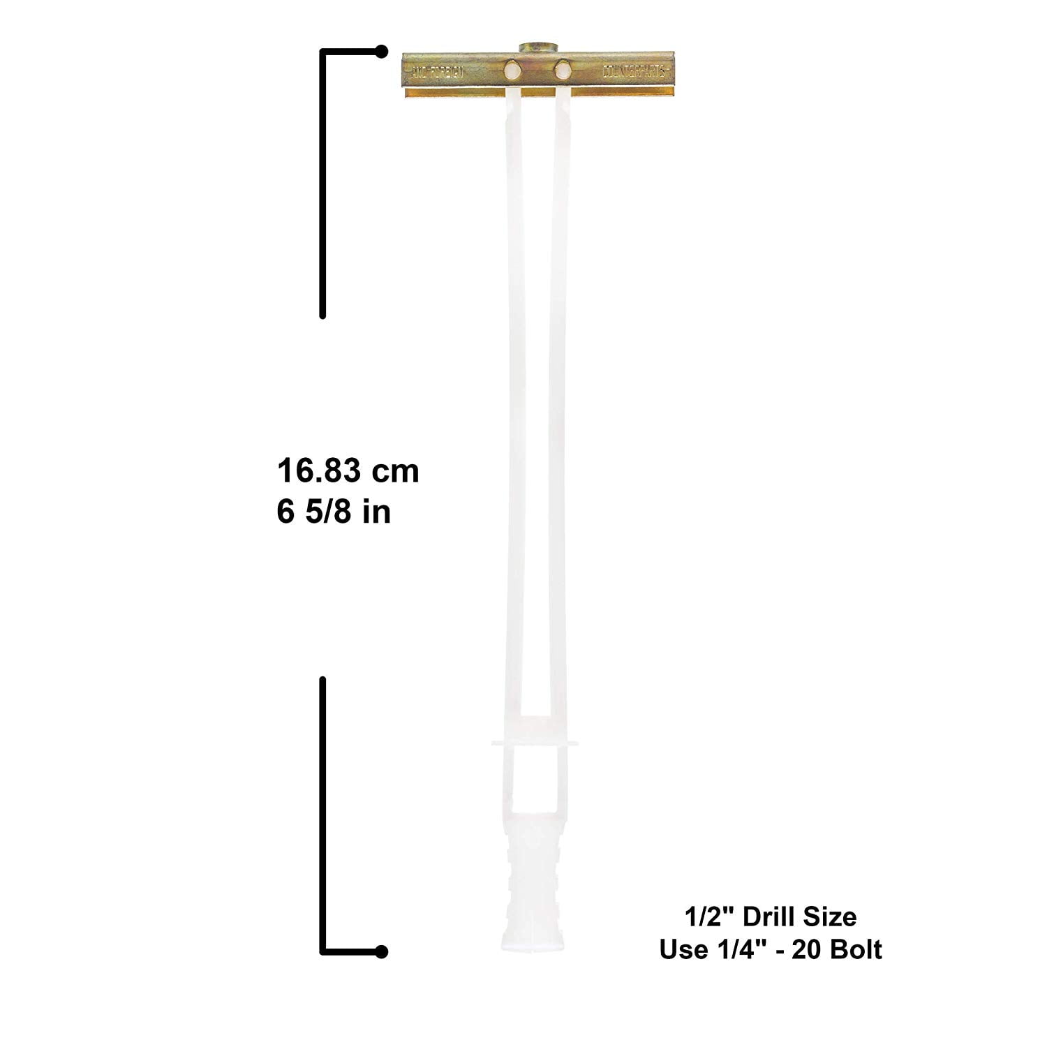 Mechanical Plastics Corp Snaptoggle Toggle Bolts, Hollow Wall - Foto 8