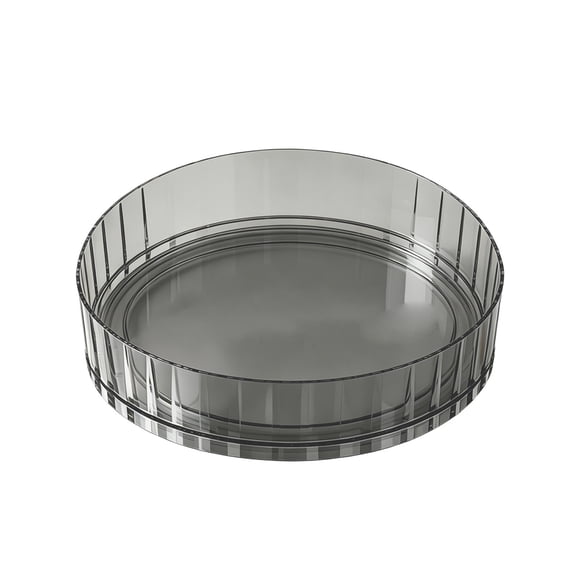 Leodye 1PCS Plastic Swivel Rotating Storage Tray , Multi-scene Organizer for Kitchen Spices Bathroom Cosmetics Fruits Snacks Countertop -8.3x8.3x1.6in
