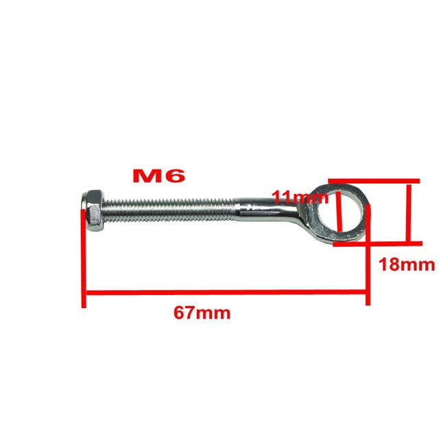 Rear Chain Adjuster M6 Mini Bike Dirt Bike ATV Adjustment Kit