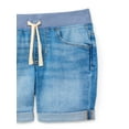 thumbnail image 3 of Wonder Nation Girls Knit Waistband Denim Shorts, Sizes 4-18 & Plus, 3 of 3