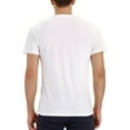 thumbnail image 3 of Summer Henley Shirts for Men Short Sleeve Buttons Round Neck T-Shirts Tops Casual Solid Color Comfy Pullover with Pockets, 3 of 5