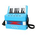 thumbnail image 3 of 17 Keys 8 Bass Piano Accordion Kids Accordion Toy for Beginner Kids Children Light Blue, 3 of 8