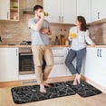 thumbnail image 2 of Halloween Pumpkin Kitchen Mat Set of 2, Trick or Treat Decorations Kitchen Rug, Boo Halloween Farmhouse Party Floor Mat for Home Kitchen Decorations 17"x47"+17"x30", 2 of 6