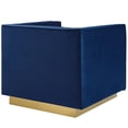 thumbnail image 5 of Ergode Sanguine 3 Piece Vertical Channel Tufted Upholstered Performance Velvet Set - Navy, 5 of 5