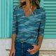 thumbnail image 2 of Blusa Gegular de manga larga con cuello en V informal para mujer Pompotops  gfhjh5483, 2 of 4