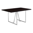 thumbnail image 2 of Monarch Specialties Dining Table, 60" Rectangular, Kitchen, Dining Room, Metal, Laminate, Chrome, 2 of 5