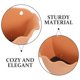 thumbnail image 3 of Maceta semicircular para colgar en la pared, ideal para interiores y exteriores, ideal para jardín (marrón claro grande), 3 of 7