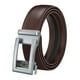 thumbnail image 3 of Cinturón para hombre Yuyangstore Cinturón de cuero de PU Cinturón elegante sin agujeros Cinturón informal Cinturón de Trinquete Marrón, 3 of 8