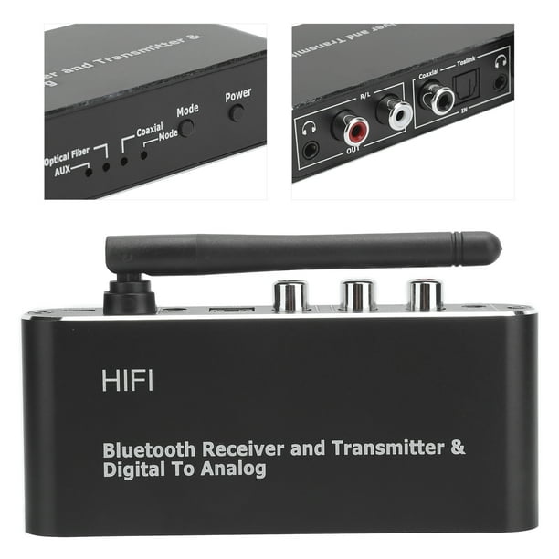 Convertidor Coaxial DAC Digital Inalámbrico A Adaptador de Audio Analógico Con Receptor D09