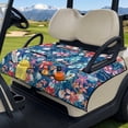thumbnail image 3 of Yuyamidu Golf Ball Golf Cart Seat Cover for Front Seats Universal Replacement Seat Cover with Pockets Tropical Hibiscus Golf Cart Rear Seat Cover for Club Car, 3 of 8