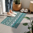 thumbnail image 4 of Teal Geometric Boho Pattern Door Rugs,Washable Non Slip Door Mats Indoor,Decorative Door Mats,Entry Mat Indoor for Entrance,Bedroom,Kitchen,Bathroom,16"x24", 4 of 6
