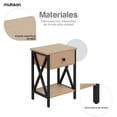 thumbnail image 3 of Mubson Buro para Recamara con Cajon y Repisa. Mesa Lateral. Credenza Mubson  Buro para Recámara, 3 of 6