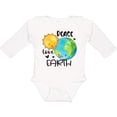 thumbnail image 3 of Inktastic Earth Day Peace Love Earth Boys or Girls Long Sleeve Baby Bodysuit, 3 of 5