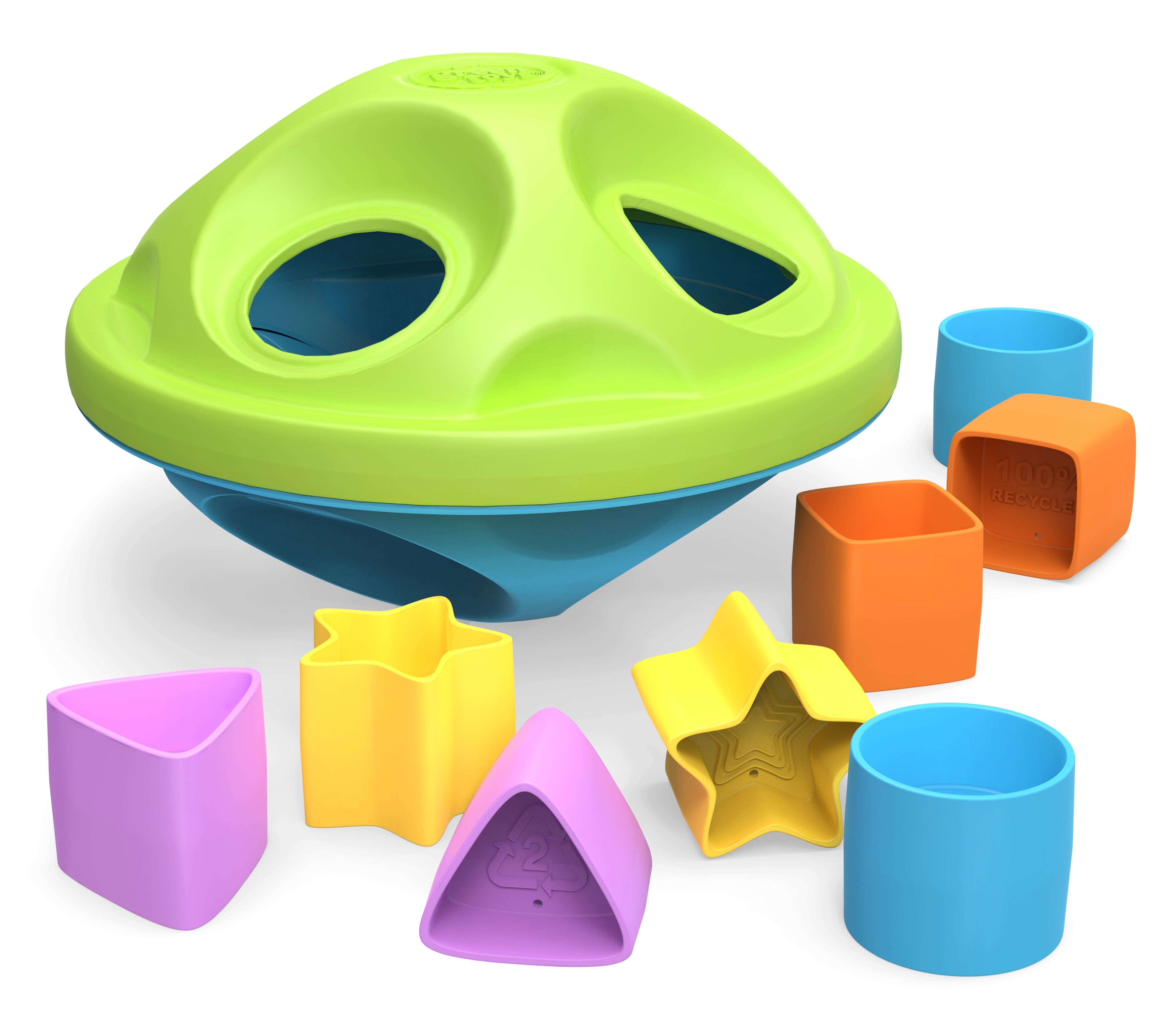 green toys plate set