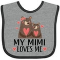 thumbnail image 3 of Inktastic My Mimi Loves Me Bear Boys or Girls Baby Bib, 3 of 4