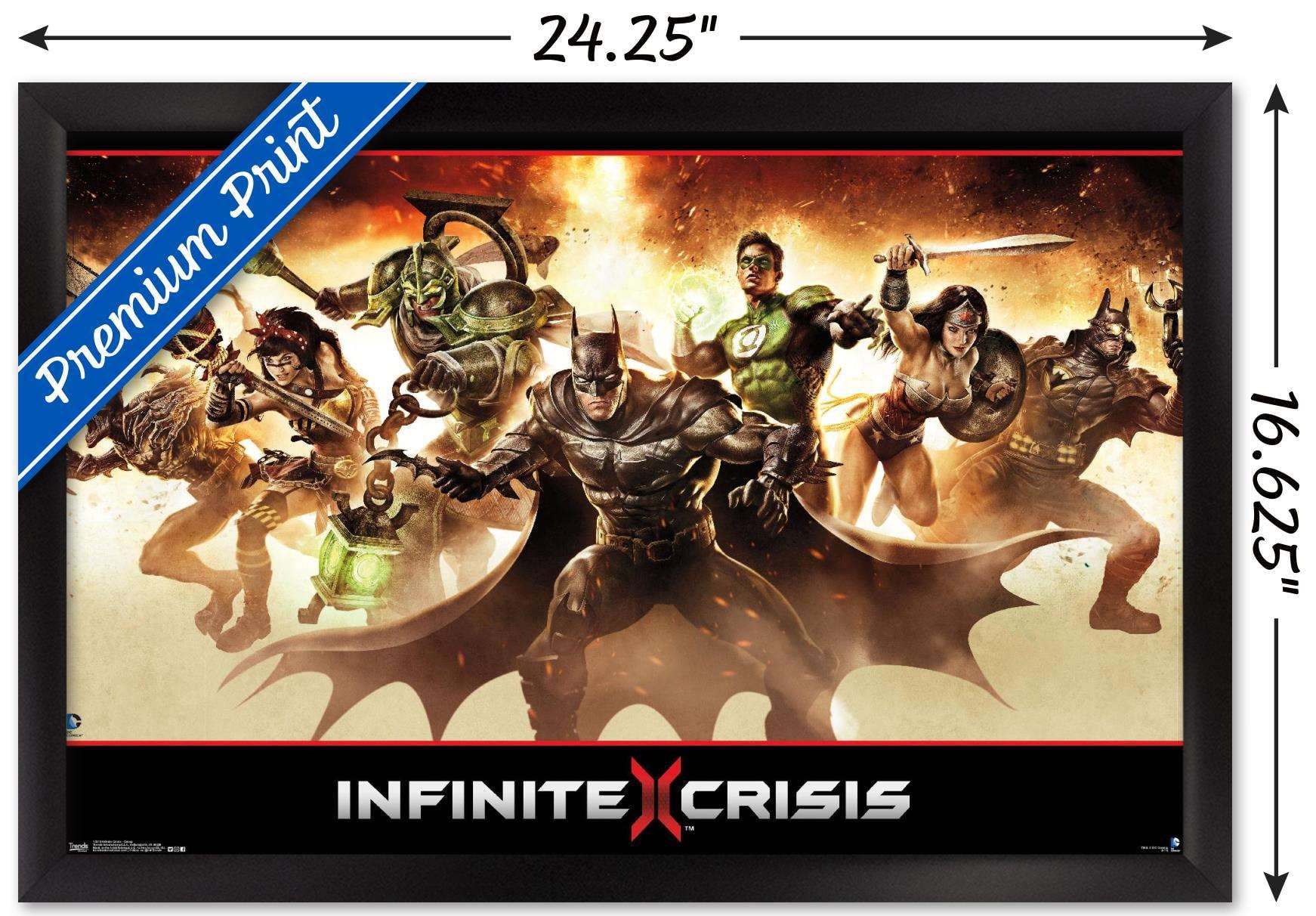 DC Comics - Infinite Crisis - Group Wall Poster, 14.725" x 22.375", Framed