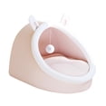 thumbnail image 2 of Cama para gatos, nido cálido de invierno con pelota de juego, fondo antideslizante, perrera portátil autocalentable para cachorros, cama para mascotas , Rosado, s, 2 of 8