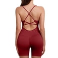 thumbnail image 4 of IROINNID Jumpsuit Shorts for Women Yoga Sports Solid Color Sportswear, Comfortable Jumpsuit One-piece Suit, 4 of 4