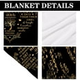 thumbnail image 4 of 25th Anniversary Blanket Gifts, Mom Dad Grandpa Grandma 25th Wedding Anniversary, 50x60 Inch Flannel Throw Blanket Silver Wedding Gifts for Couples, 4 of 5