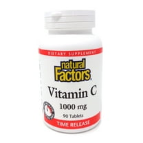 Natural Factors Vitamin C 1000 mg Time Release, Antioxidant Support for Immune and Bone Health, 90 Tablets