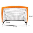 thumbnail image 3 of Leumius 2 Pack Soccer Goal,Pop Up Portable Soccer Nets for Kids Youth Adults,Indoor + Outdoor Soccer Goals for Backyard Games & Soccer Training,4' x 3',Orange, 3 of 11