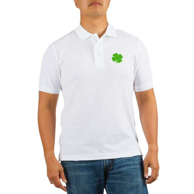 CafePress St. Patrick s Day Shamrock Golf Shirt Golf Shirt Pique Knit Golf Polo