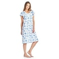 thumbnail image 2 of Casual Nights Women's Cotton Short Sleeve Sleep Dress Nightshirt, 2 of 6