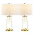 thumbnail image 5 of JONATHAN Y Tryon 26" Modern Minimalist Glass/Iron Nightlight LED Table Lamp, Brass Gold/Clear (Set of 2), JYL1137A-SET2, 5 of 7