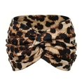 thumbnail image 2 of CHENjy Knotted Headband For Women, Brown Hair Band For Washing Face, Elastic Turban Headbands, Printed Stylish Hair Wrap, Comfortable Cloth Headwear for Casual Sports Daily Wear, 2 of 7