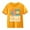 Yellow, variant on XUELUO Toddler Boys Shirts & Tops Summer Back To School Letter Print Round Neck Short Sleeve Elastic Casual Comfortable Tops Tshirts Outwear,White,2-3 Years