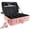 Criss Cross Pink, variant on Large Capacity Travel Makeup Train Case, Professional Cosmetic Organizer Bag with Adjustable Dividers, Portable Brush Storage and Shoulder Strap