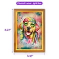 thumbnail image 5 of Hippie Labrador Retriever Portrait Watercolor Tie-Dye Vintage Styles Acrylic Plaque with Wood Photo Frame Box Lab Dog Lover Gifts Light Box - 00014, 5 of 5