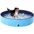 thumbnail image 1 of Yaheetech XL Foldable Pet Pool, Portable PVC Bath Tub for Dogs and Cats, Blue, 1 of 7
