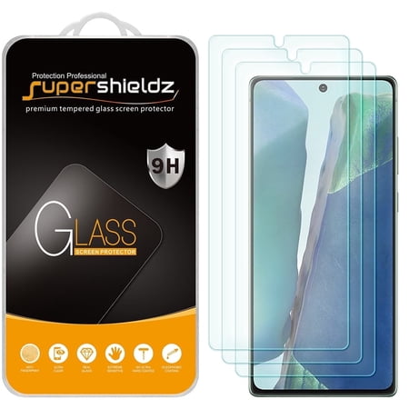 Supershieldz Designed for Samsung Galaxy Note 20 5G Tempered Glass Screen Protector, Anti Scratch, Bubble Free (3 Pack)