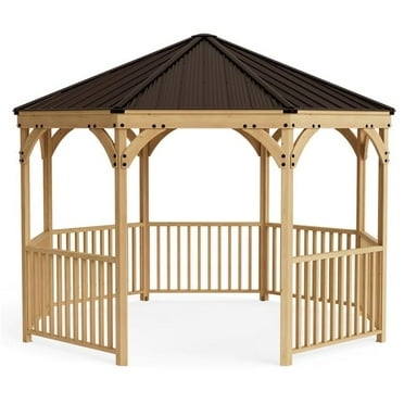 Yardistry YM11924COM Yardistry 12 ft. Meridian Octagon Gazebo