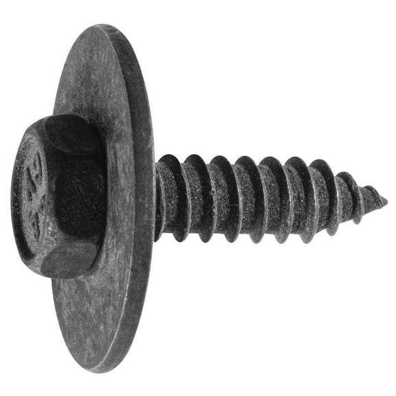 Auveco # 23695 Hex Head Sems Tapping Screw M6.3-1.81 X 22mm - Black 11502489. Qty 50.