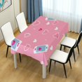 thumbnail image 4 of Yayeee Tablecloths 60" x 60" Rectangle Wrinkle Resistant Party Table Cover, Love Connection, 4 of 8