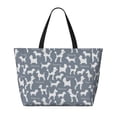 thumbnail image 2 of Easygdp Poodle Dog Bolsa de Viaje de Playa de Gran Capacidad, Bolsa Tote Perfecta para la Playa, Escapadas de Fin de Semana y Viajes, 2 of 7
