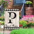 thumbnail image 5 of VOCHIC Monogram Letter P Initial Garden Flag 12x18 Welcome Initial Family Last Name Personalized Sweet Home Flag Outdoor Decoration (ONLY FLAG), 5 of 6