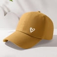 thumbnail image 4 of HuangHuanChen Baseball Cap for Women Heart Printed Baseball Cap Adjustable Hat Unisex Cotton Visor Sun Hat StreetwearCoffee, 4 of 5