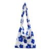 thumbnail image 2 of Bolsa Bolso grande informal con estampado de flores de piel de felpa para mujer (azul) JShteea Para Estrenar, 2 of 9