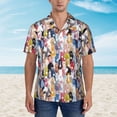 thumbnail image 4 of Lsque Colourful Horses pattern Hawaiian Shirt for Men, Unisex Summer Beach Casual Short Sleeve Button Down Shirts-X-Large, 4 of 9