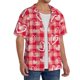 thumbnail image 2 of Balery valentine day with heart Camisa Casual de Manga Corta con Botones para Hombre, Texturizada, Estilo Cubano, para Playa, Verano-Medium, 2 of 5