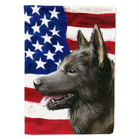 Kai Ken American Flag Flag Canvas House Size